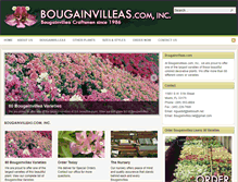 Tablet Screenshot of bougainvilleas.us